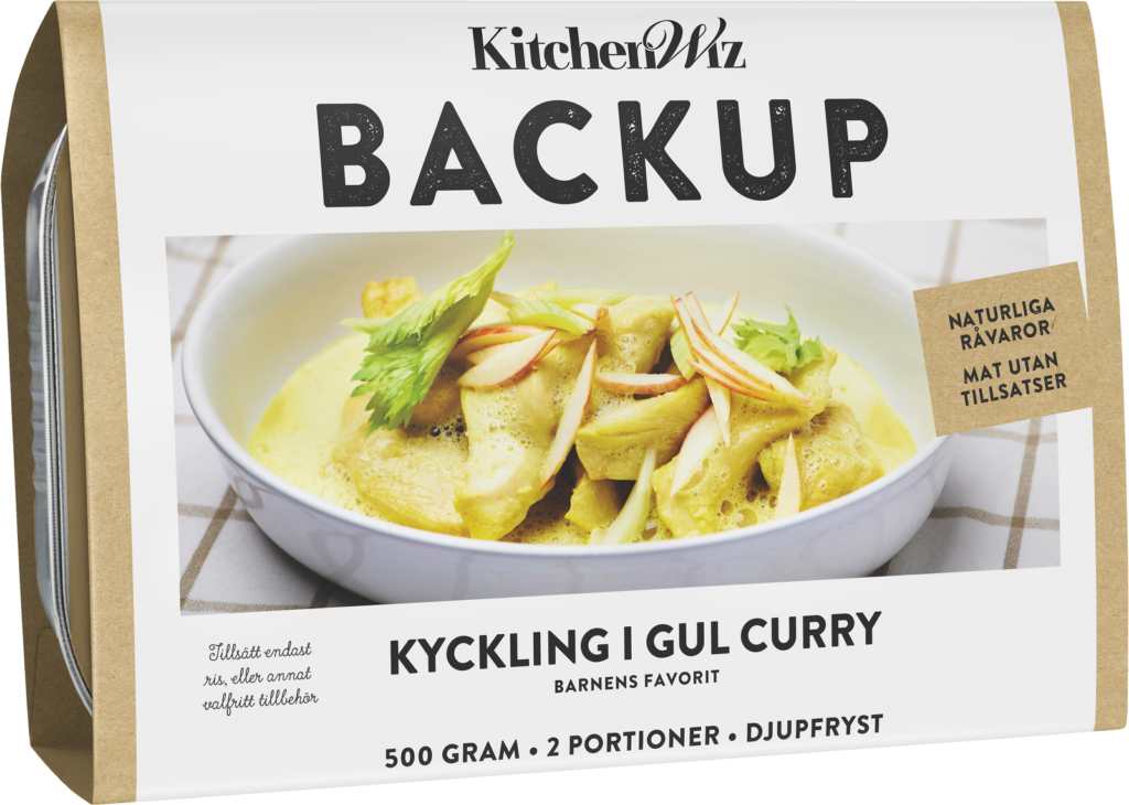 Kyckling i gul curry